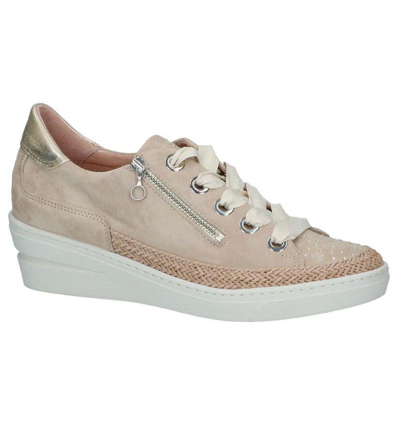 Softwaves Chaussures à lacets en Beige en daim (217171)