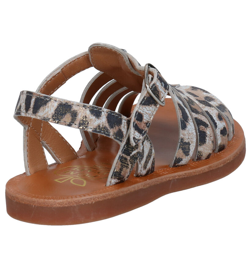 Pom d'Api Plagette Strap Roze Sandalen in leer (304791)