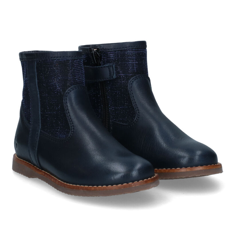 Beberlis Bottes courtes en Bleu foncé pour filles (315683)