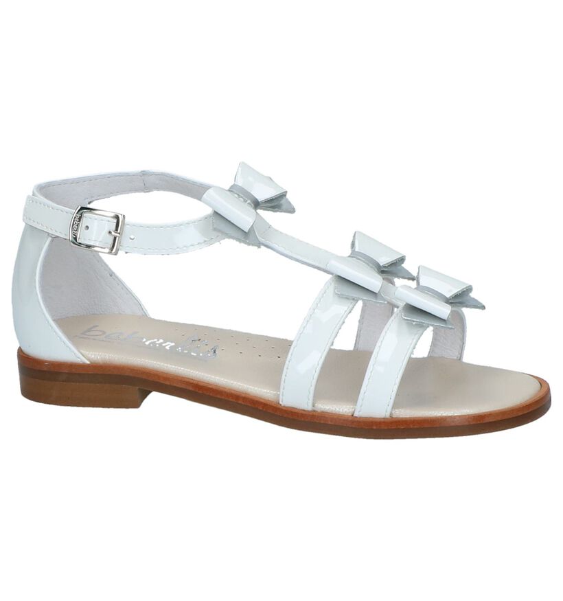 Witte Geklede Sandalen Beberlis in leer (216010)