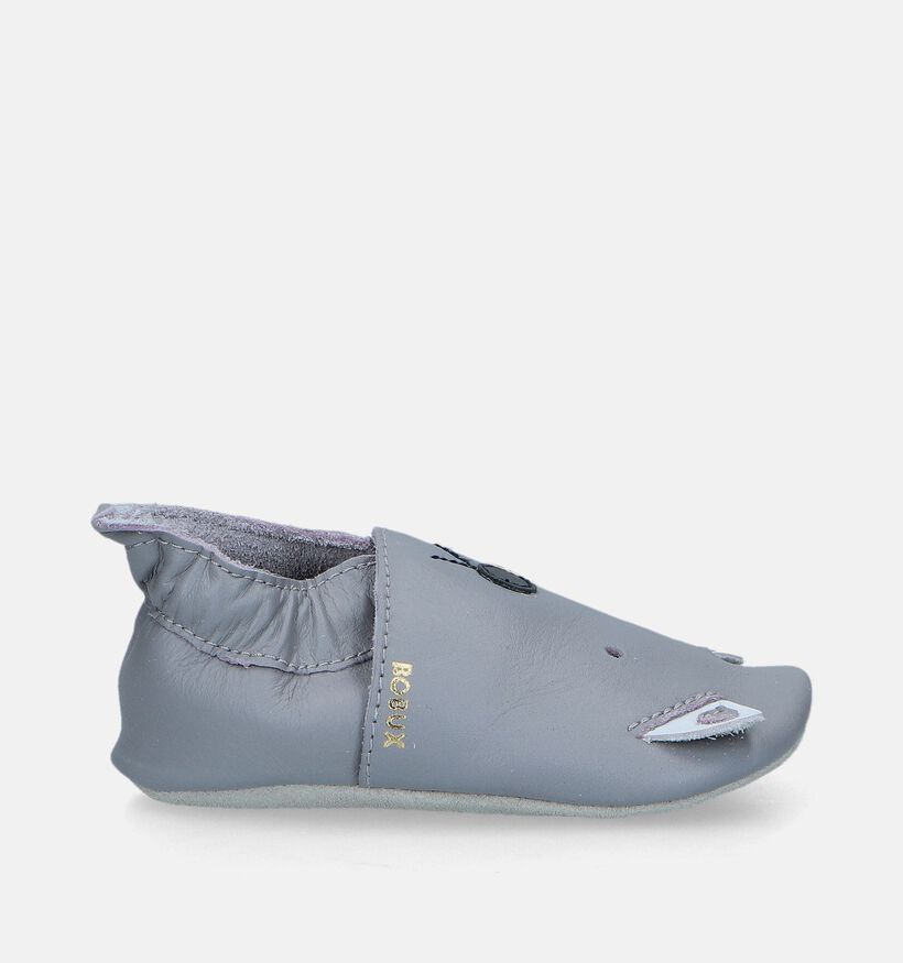 Bobux Gull Grey Woof Chaussons pour bébé en Gris pour filles, garçons (294783)
