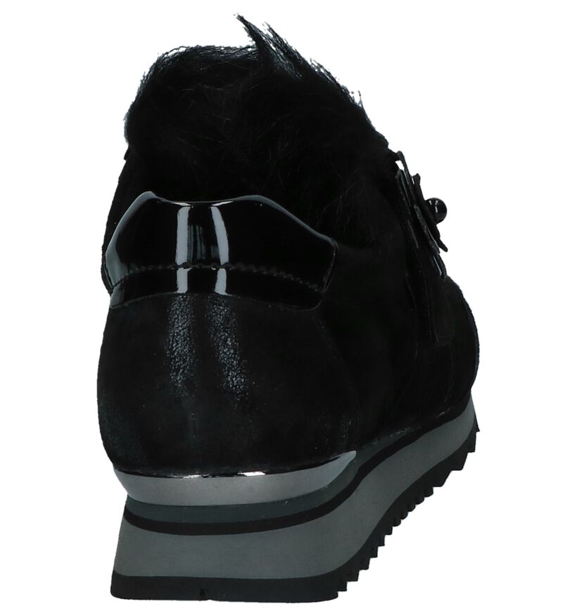 Gabor Best Fitting Zwarte Geklede Sneakers in daim (231174)