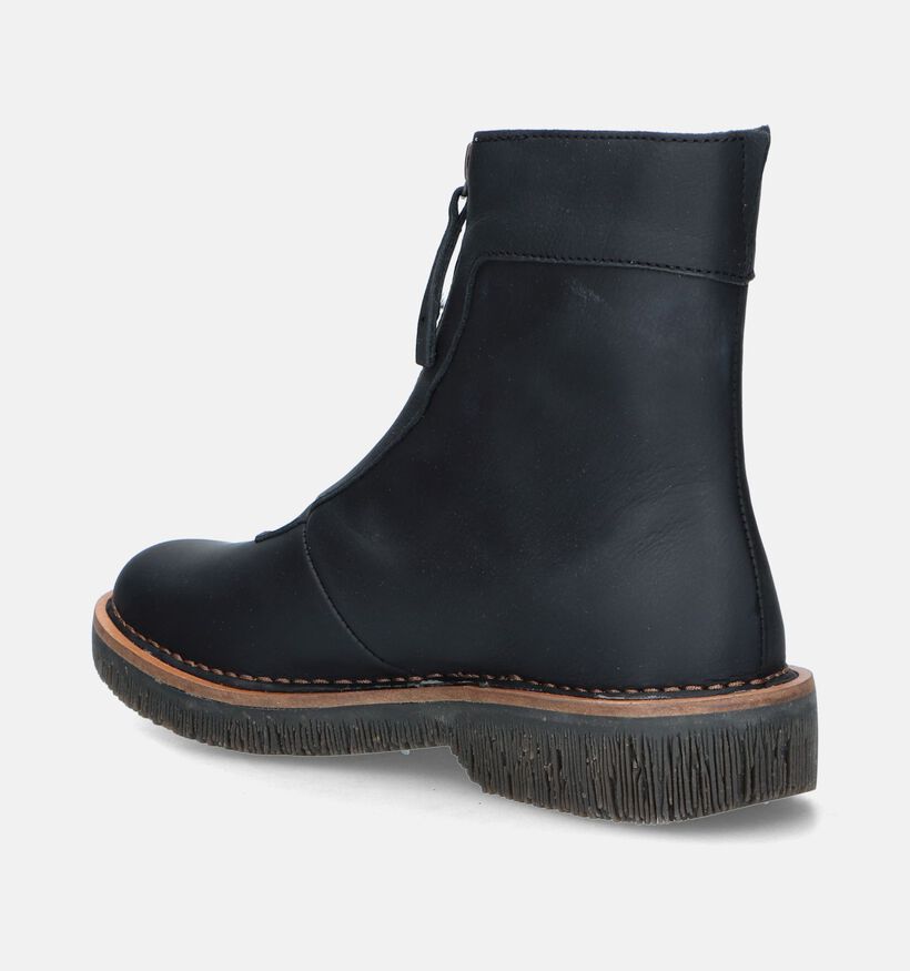El Naturalista Bottines plates en Noir pour femmes (347337) - pour semelles orthopédiques