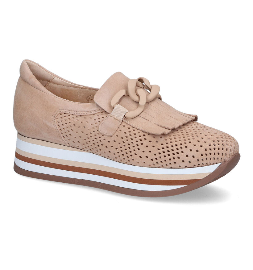 Softwaves Chaussures à enfiler en Taupe pour femmes (308388) - pour semelles orthopédiques