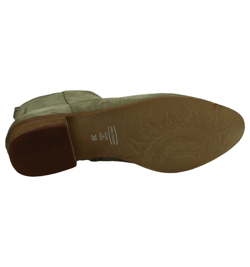 Duee Taupe Enkellaars Boho in nubuck (194470)