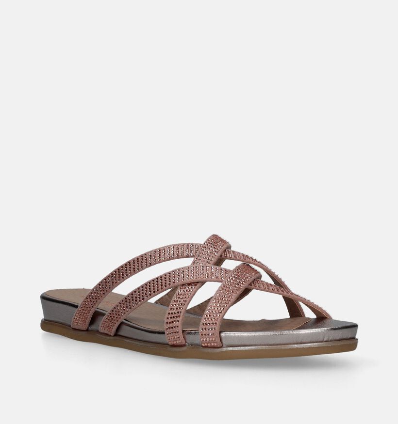 Jana Nu-pieds plates en Or rose pour femmes (338157)