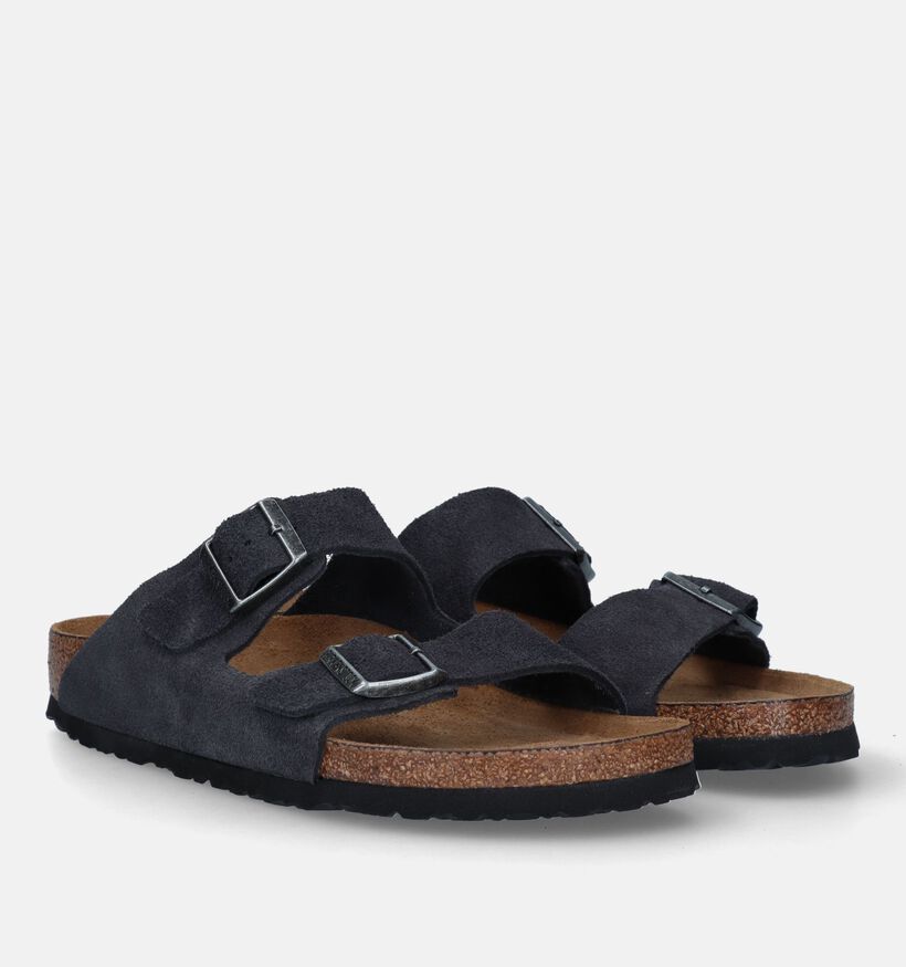 Birkenstock Arizona Grijze Slippers voor heren (330622)