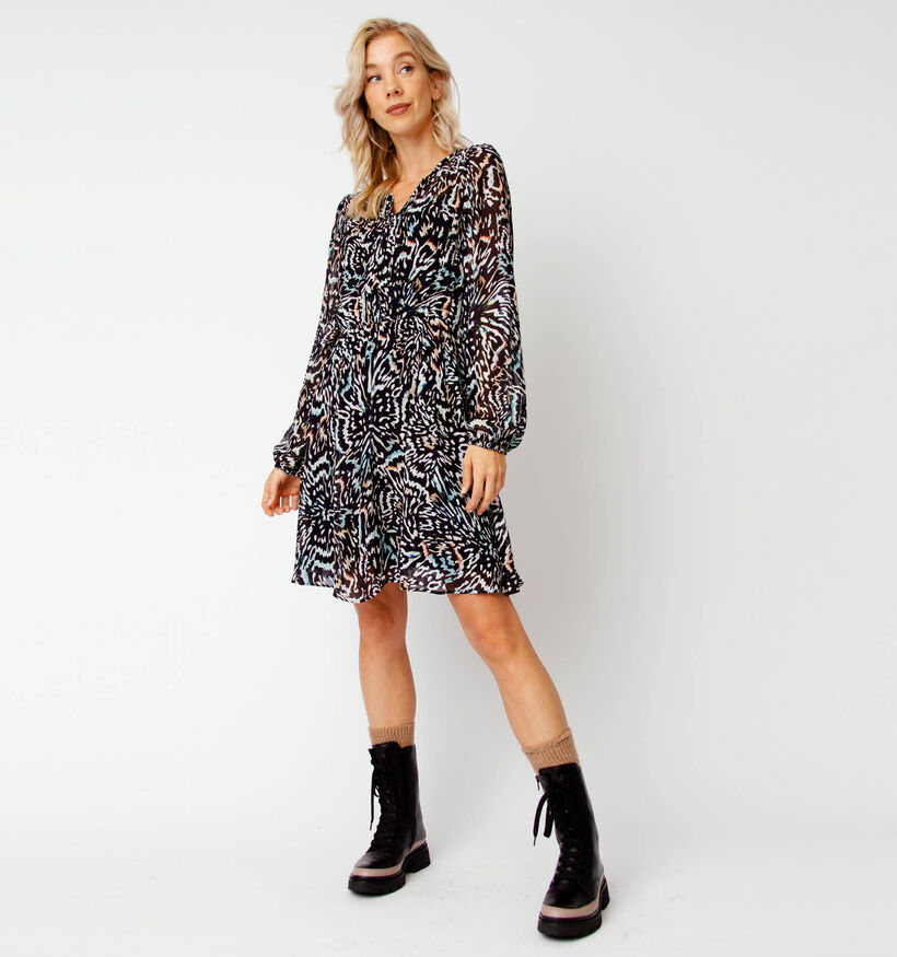 comma Robe mi-longue en Noir pour femmes (319674)