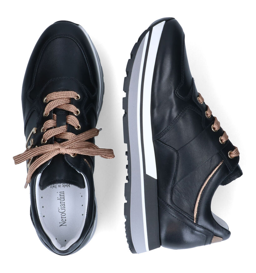 NeroGiardini Baskets casual en Noir en cuir (314540)