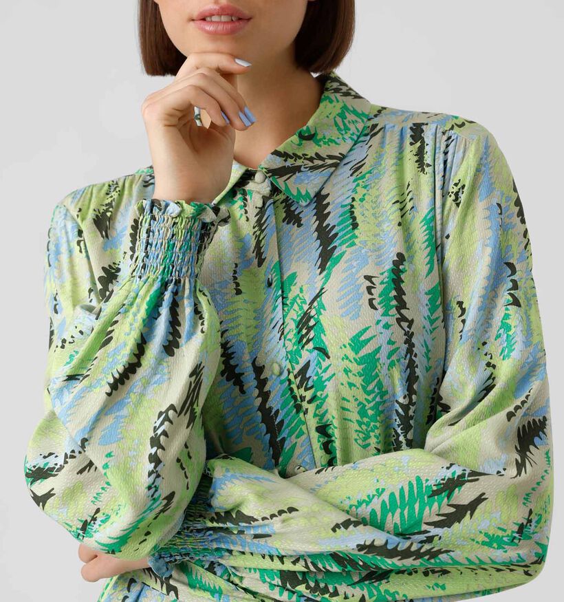 Vero Moda Paia Robe chemise en Vert pour femmes (327035)