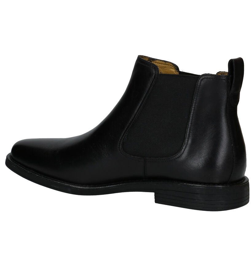 Steptronic Austin Zwarte Chelsea Boots in leer (292713)