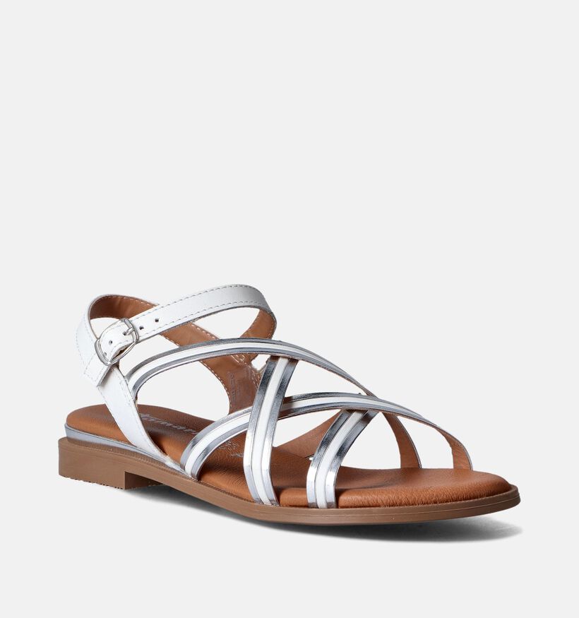 Tamaris Witte Platte Sandalen voor dames (354358)
