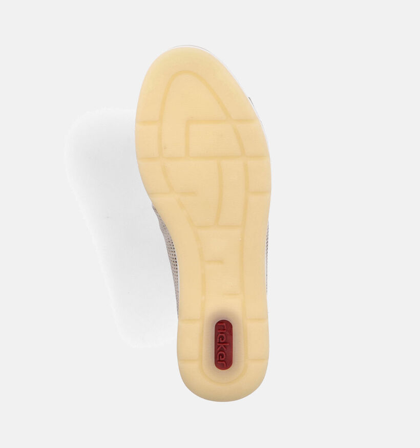Rieker Beige Ballerina's Met Strik voor dames (354965) - geschikt voor steunzolen