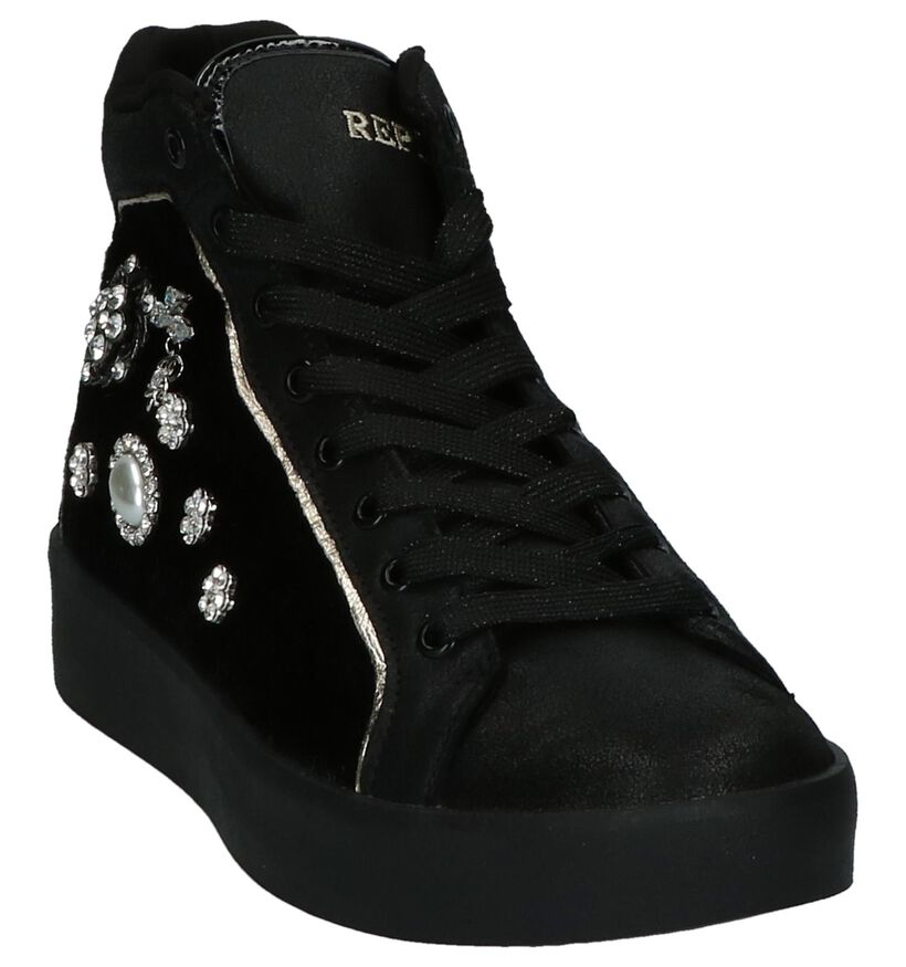 Zwarte Replay Affair Sneakers in kunstleer (202312)