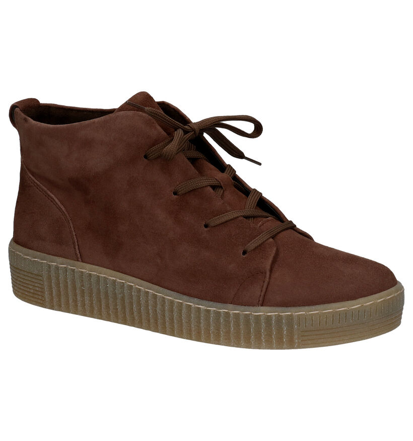 Gabor Best Fitting Bruine Enkellaarzen in nubuck (283819)