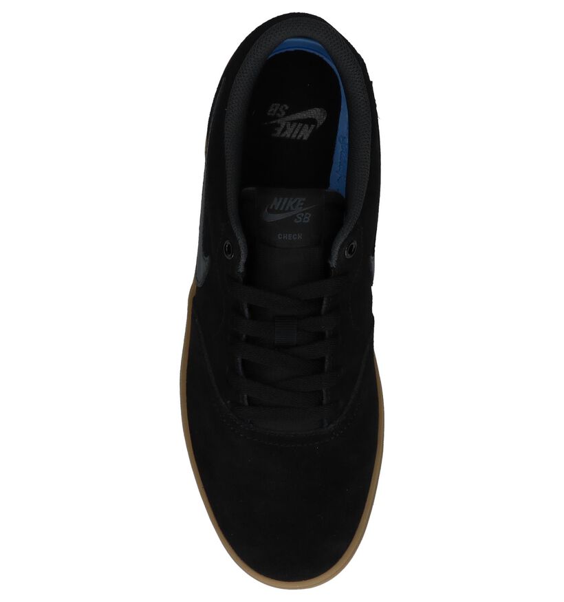 Nike SB Check Solar Zwarte Skateschoenen in daim (234062)