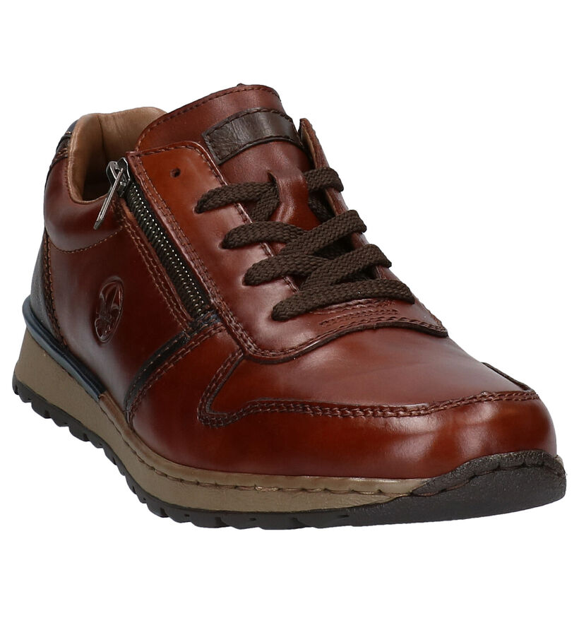 Rieker Chaussures à lacets en Cognac en cuir (297762)