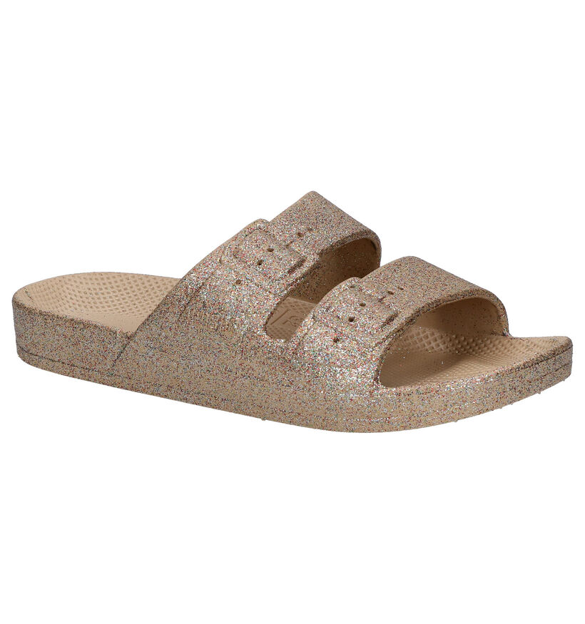 Freedom Moses Celeste Sands Gouden Slippers in kunststof (289634)