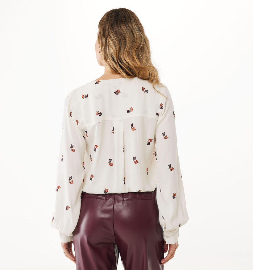 Mexx Embroidery Blouse en Blanc pour femmes (362296)