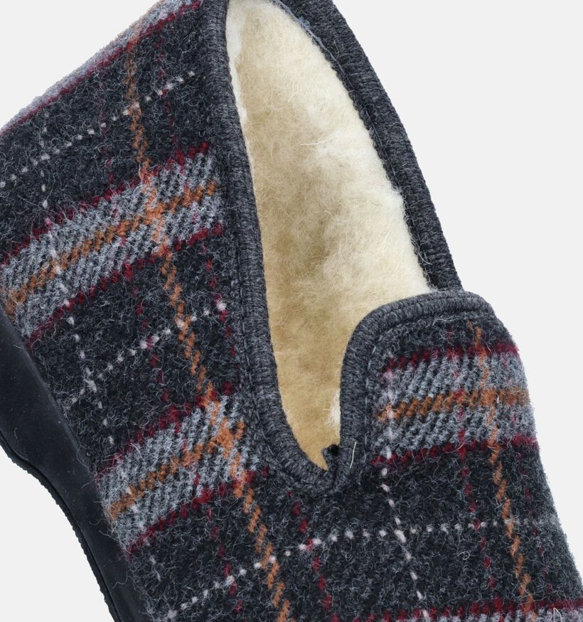 Torfs Home Pantoufles fermées en Gris pour hommes (349174)