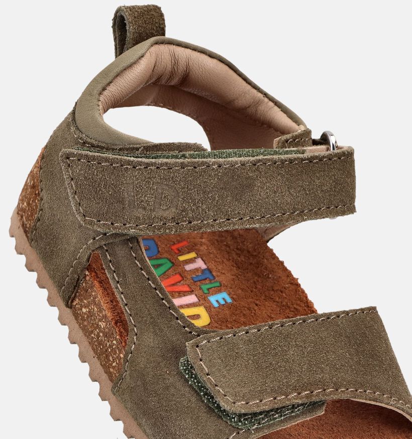 Little David Donkergroene Sandalen voor meisjes, jongens (373080)