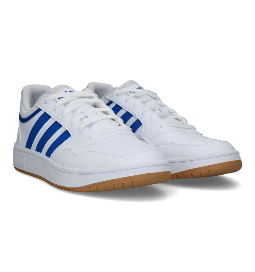 adidas Hoops 3.0 Baskets en Blanc pour hommes (324911) - pour semelles orthopédiques