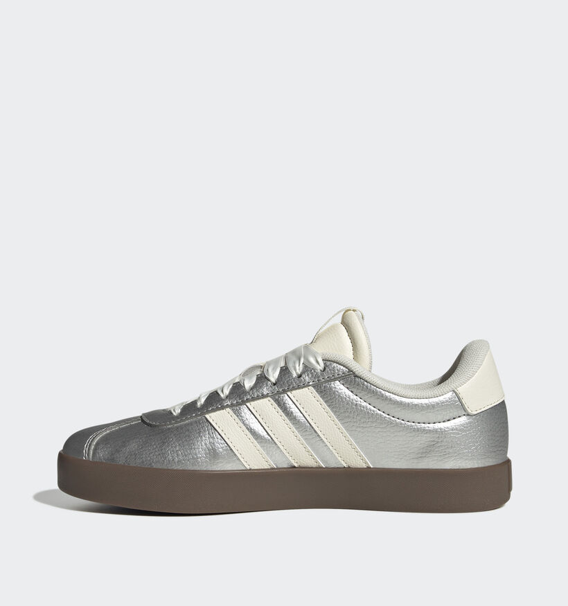 adidas VL Court 3.0 Zilveren Sneakers voor dames (357644) - geschikt voor steunzolen