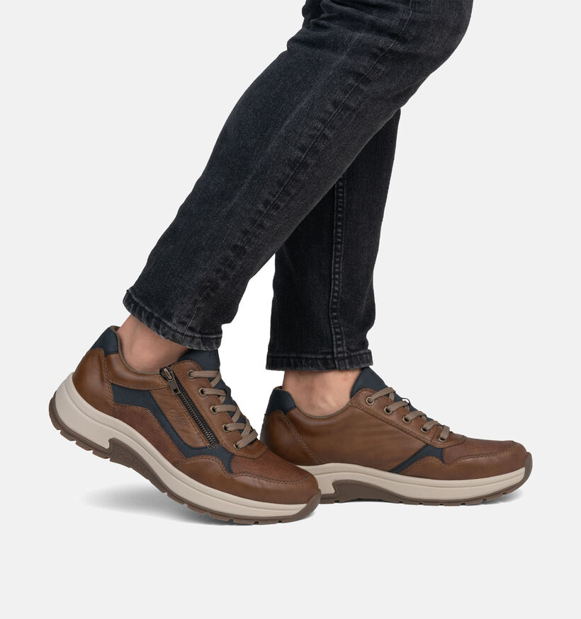 Rieker Chaussures à lacets en Cognac pour hommes (351300) - pour semelles orthopédiques