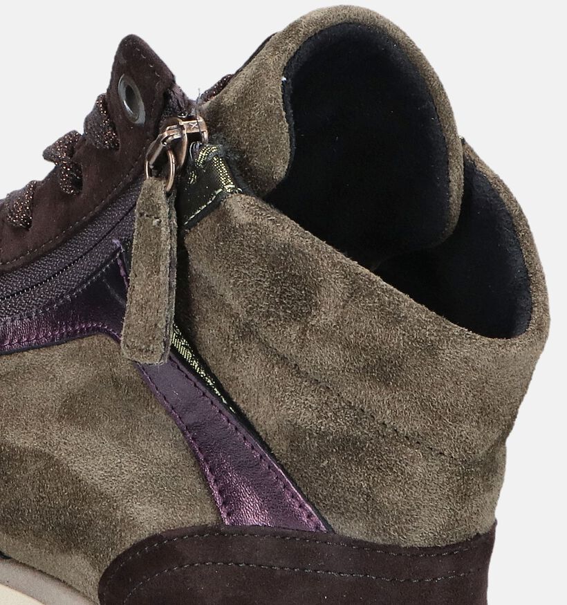 Gabor OptiFit Kaki Hoge sneakers voor dames (344809) - geschikt voor steunzolen