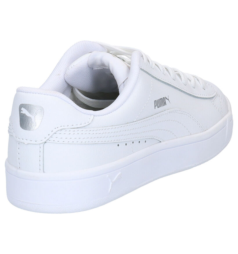 Puma Court Breaker Witte Sneakers in leer (265748)