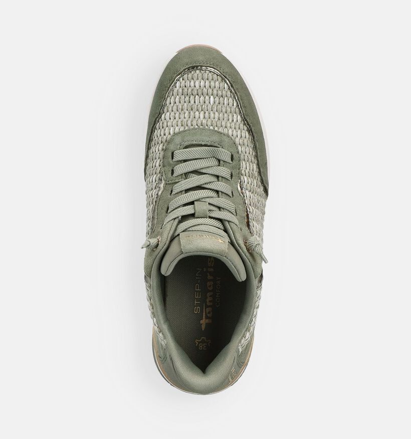 Tamaris Comfort Baskets en Vert pour femmes (367853) - pour semelles orthop&eacute;diques