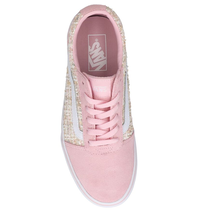 Vans Ward Platform Zwarte Skate sneakers voor dames (328043)