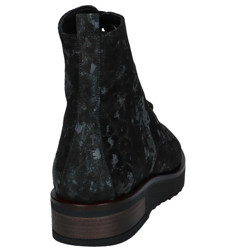 Sergio Turri Bottines à lacets en Noir en daim (233030)