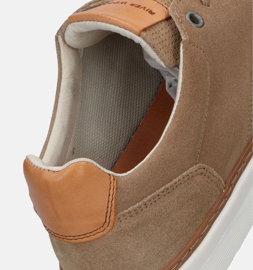 River Woods Robby Chaussures à lacets en Taupe pour hommes (340905) - pour semelles orthopédiques