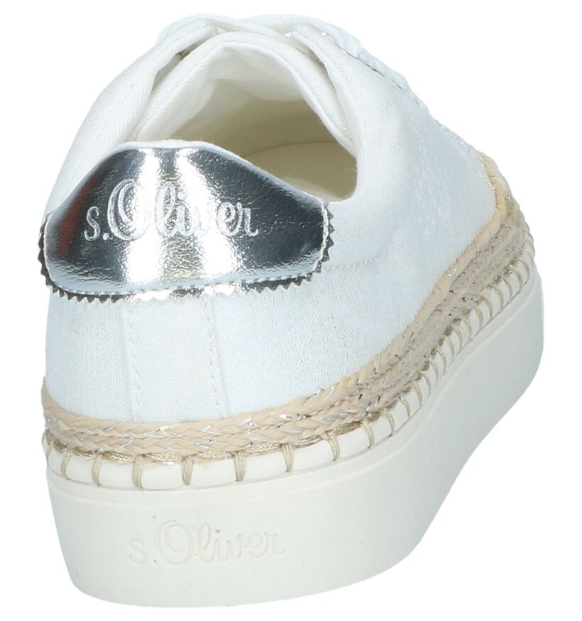 s.Oliver Chaussures à lacets en Blanc en textile (249624)