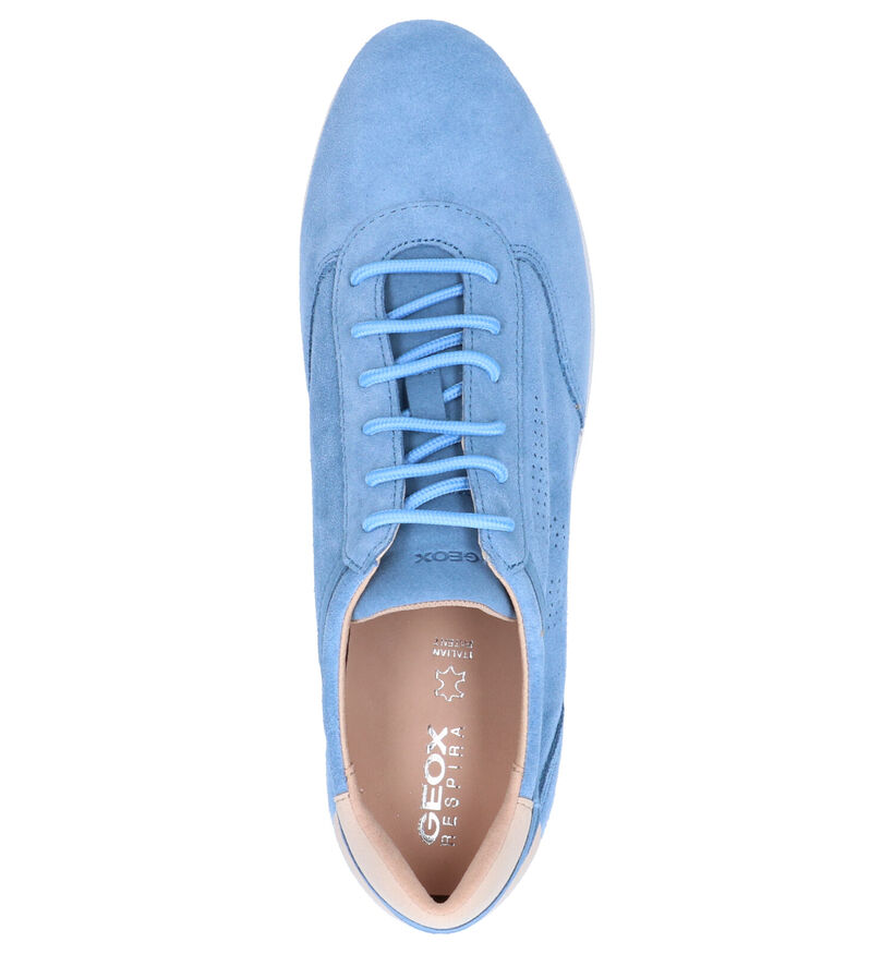 Geox Avery Chaussures à lacets en Bleu en daim (266844)