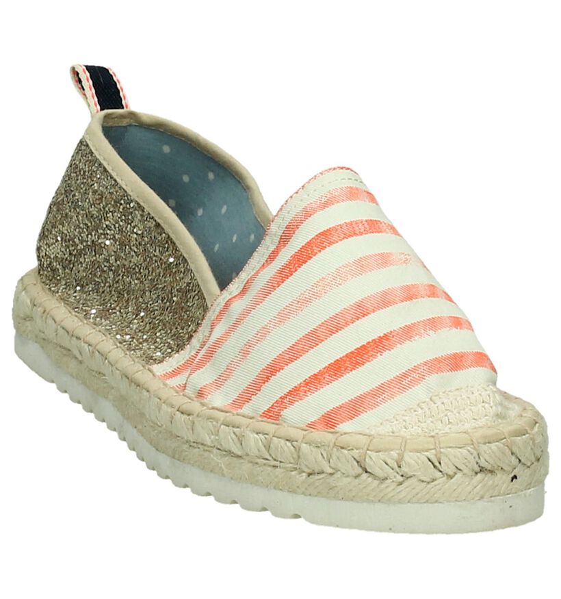 Oranje/Gouden Espadrilles Hampton Bays Lea in stof (190093)