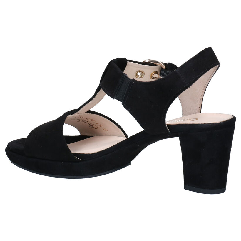 Gabor Sandales en Noir en nubuck (275221)