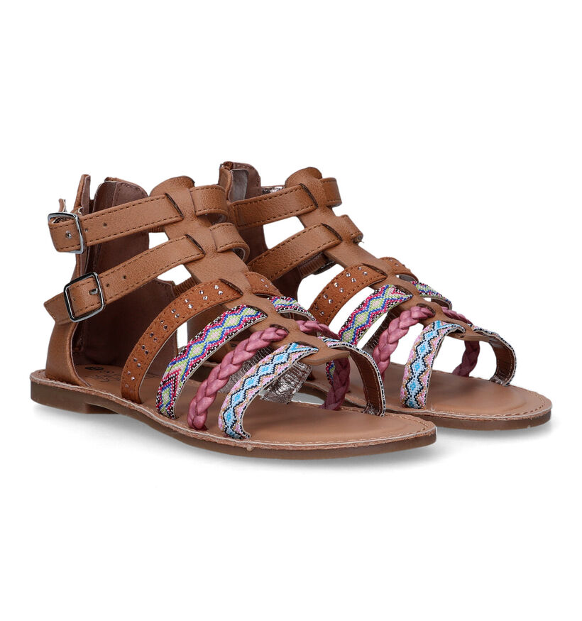 SJ Cognac Sandalen voor meisjes (324471)