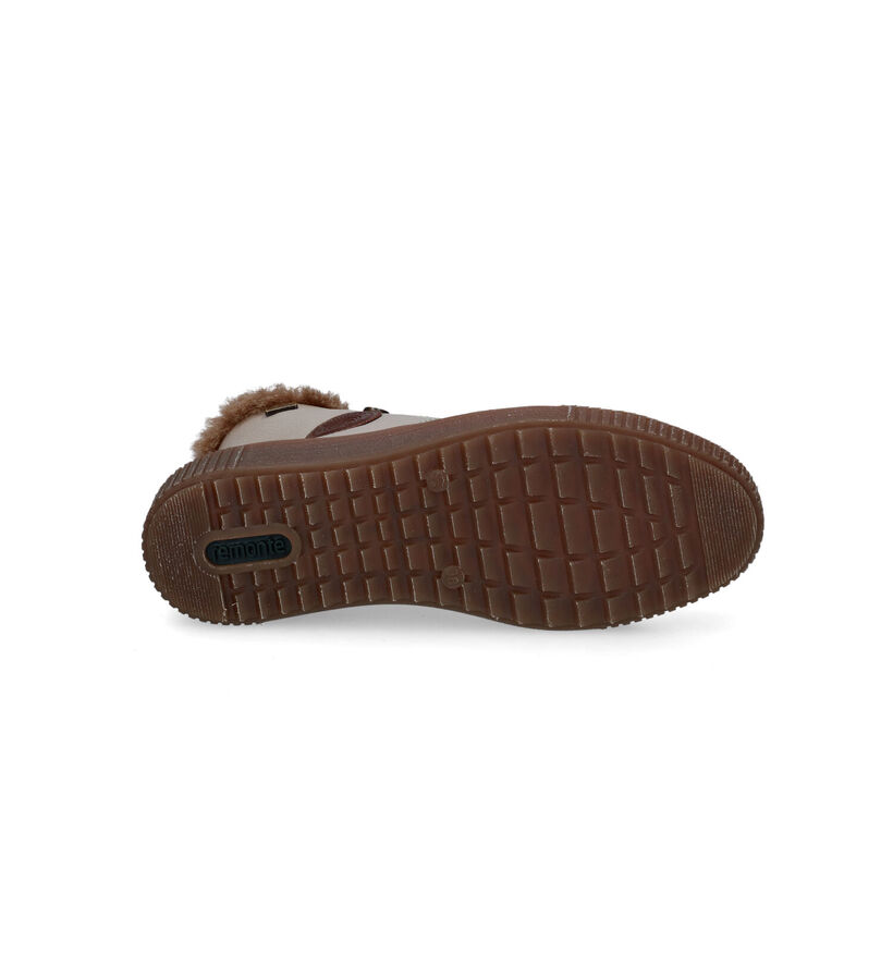 Remonte Beige Sneakers voor dames (312621) - geschikt voor steunzolen