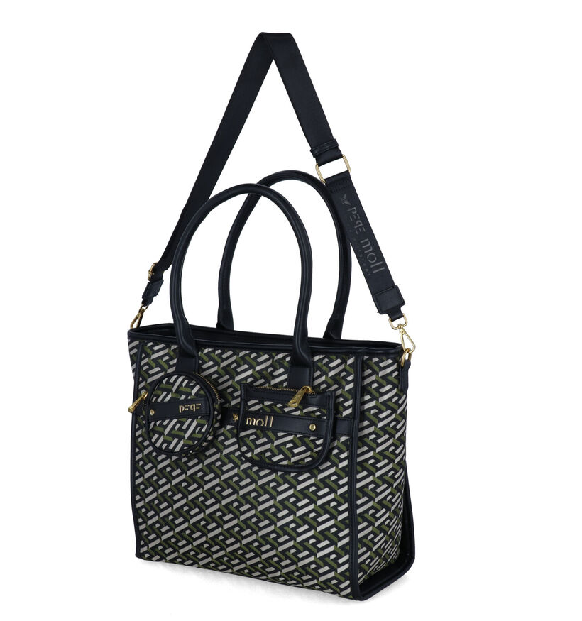 Pepe Moll Jacquard Zwarte Shopper Tas voor dames (316903)