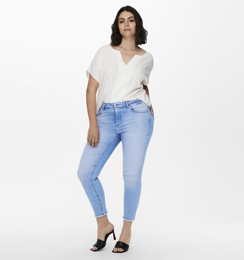 ONLY Carmakoma Willy Slim fit jeans en Bleu L32 pour femmes (351420)