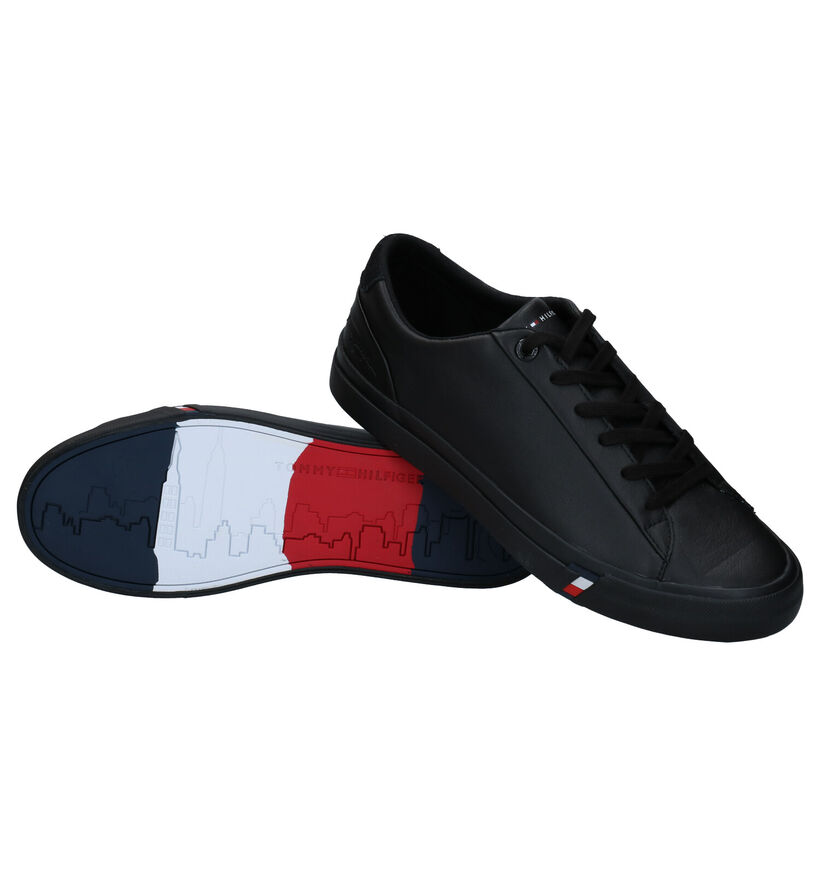 Tommy Hilfiger Corporate Blauwe Veterschoenen in kunstleer (279961)