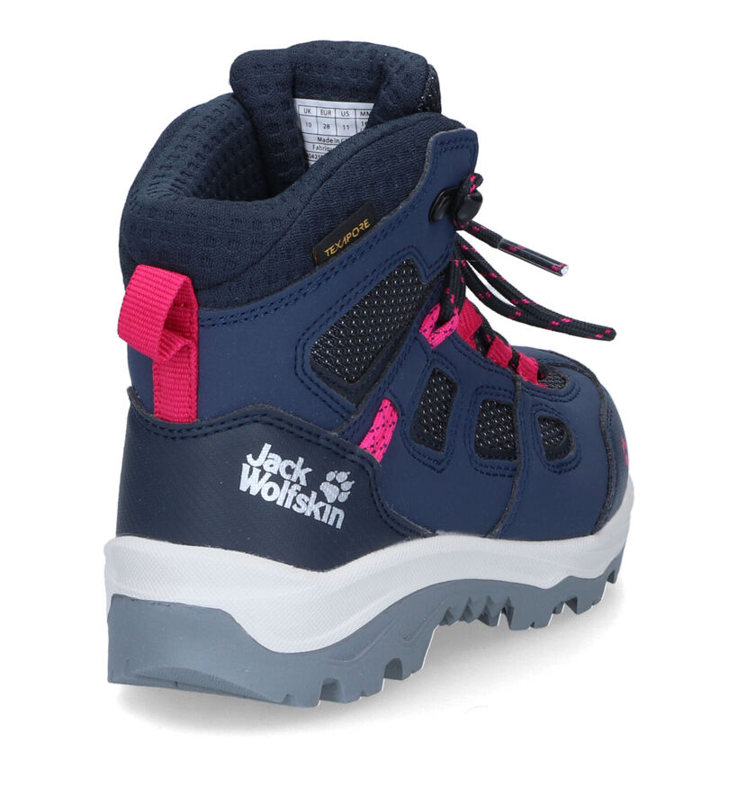 Jack Wolfskin Vojo Texapore Chaussures de randonnée Hautes en Bleu en simili cuir (307743)