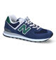 New Balance ML574 Baskets en Bleu pour hommes (301742) - pour semelles orthopédiques
