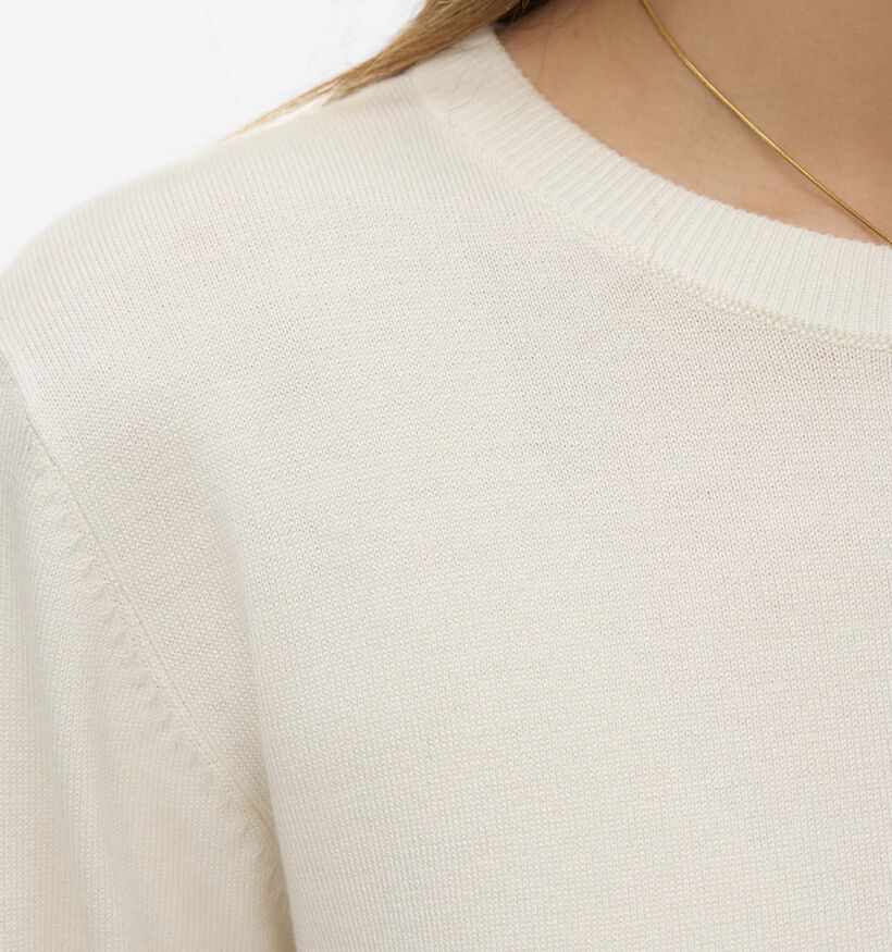 Vero Moda Silje Pull en Beige pour femmes (367174)