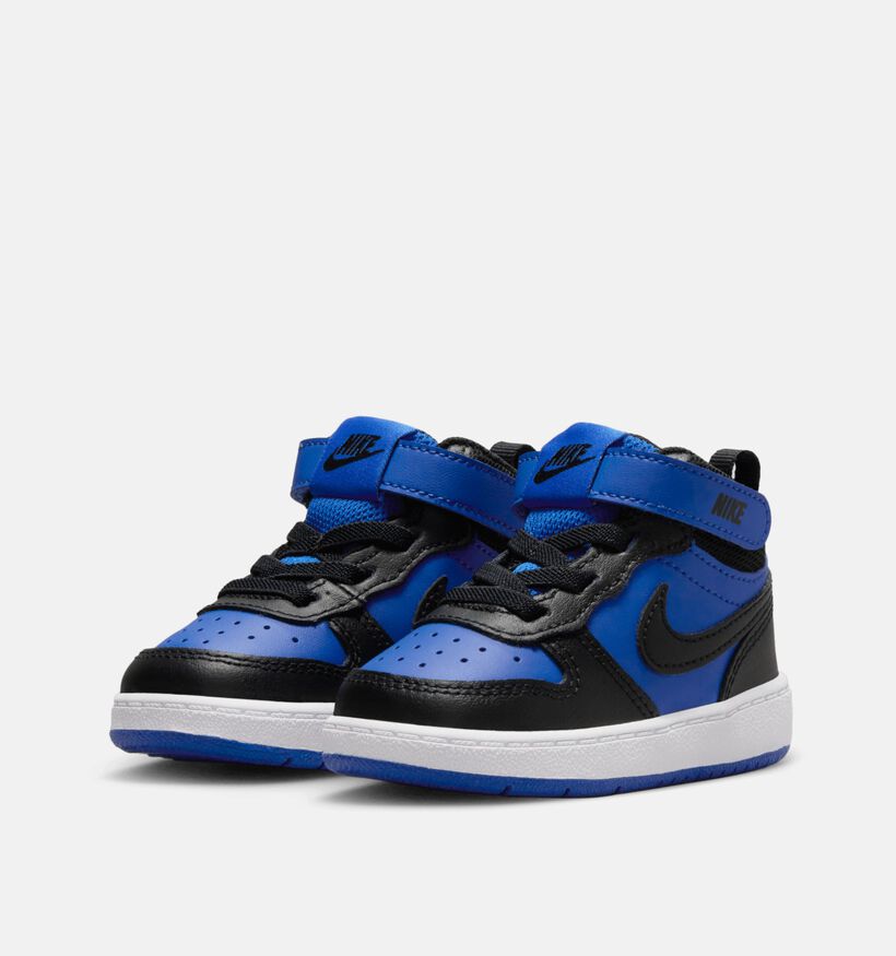 Nike Court Borough Baskets montantes en Bleu pour filles, garçons (359979) - pour semelles orthopédiques