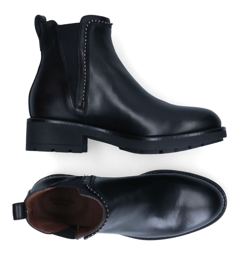 NeroGiardini Bottines Chelsea en Noir en cuir (314405)