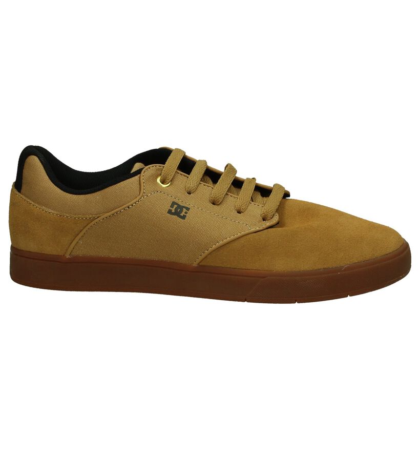 DC Shoes Baskets basses en Cognac en daim (198610)