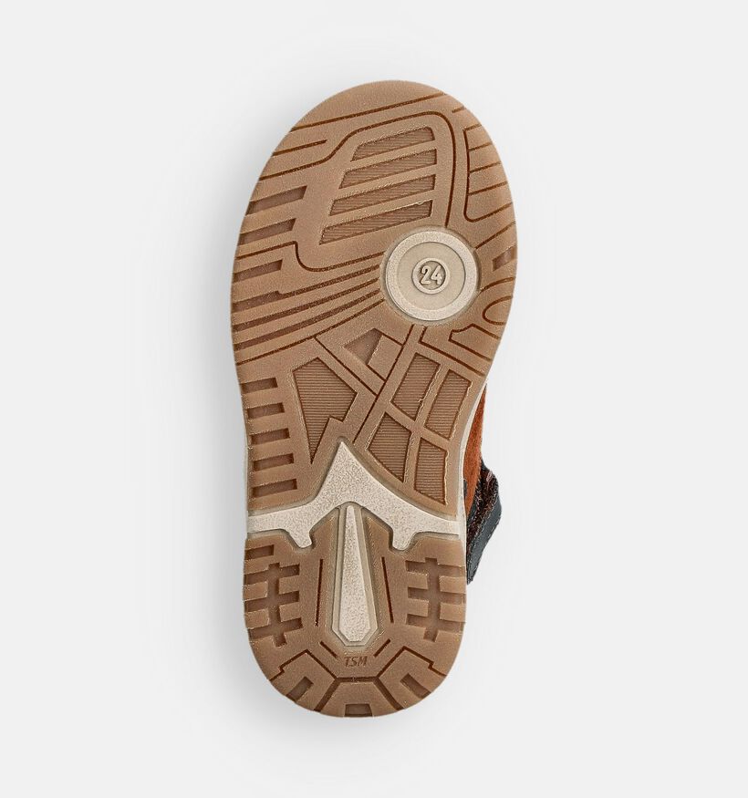 STONES and BONES Kante Chaussures hautes en Cognac pour garçons (362031) - pour semelles orthopédiques